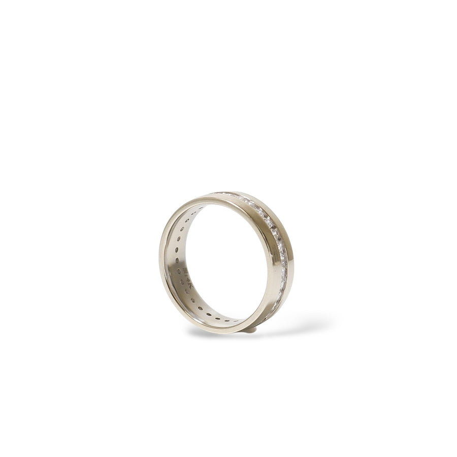 WHITE GOLD NATURAL DIAMONDS WEDDING BAND
