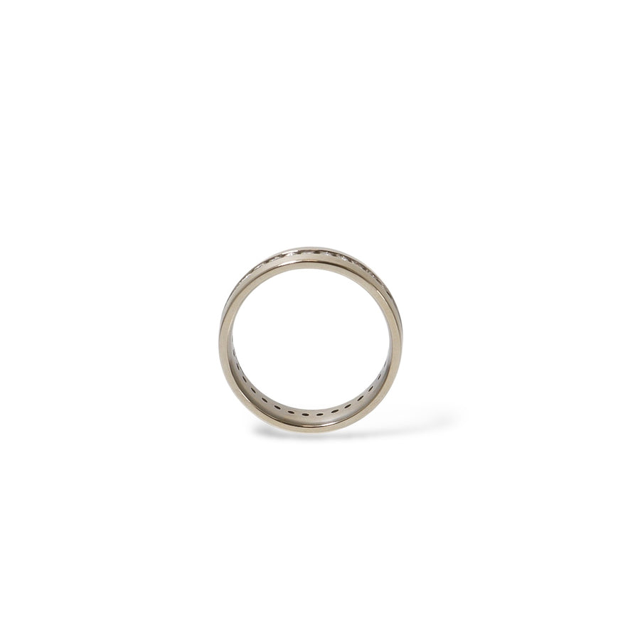WHITE GOLD NATURAL DIAMONDS WEDDING BAND
