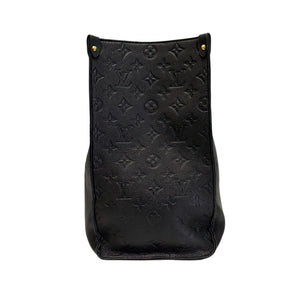 LOUIS VUITTON ONTHEGO GM MONOGRAM EMPREINTE LEATHER BLACK