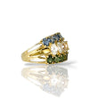 Load image into Gallery viewer, YELLOW GOLD LADY'S RING WITH NATURAL GEMSTONES
