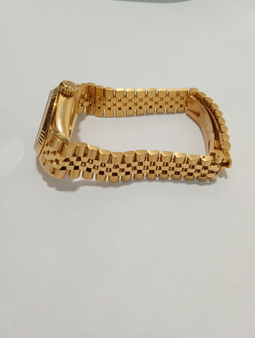 ROLEX LADY OYSTER PERPETUAL 18K YELLOW GOLD