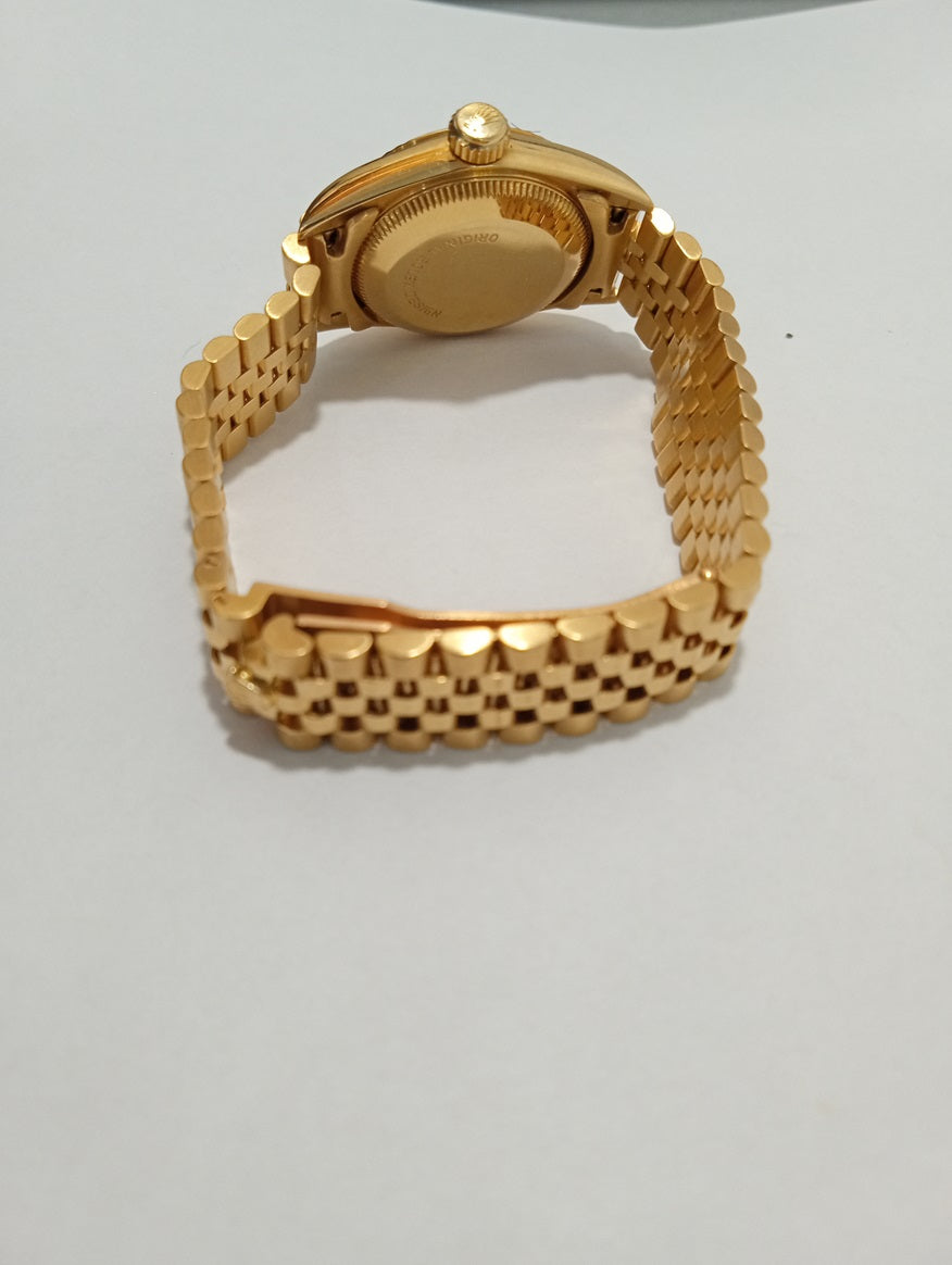 ROLEX LADY OYSTER PERPETUAL 18K YELLOW GOLD