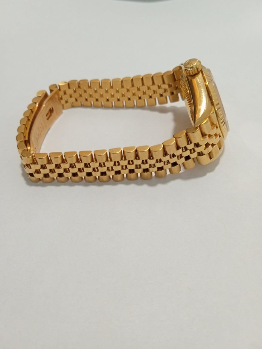 ROLEX LADY OYSTER PERPETUAL 18K YELLOW GOLD