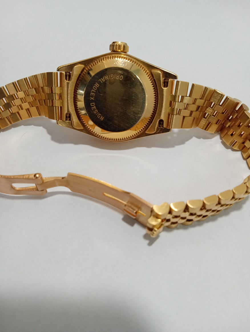 ROLEX LADY OYSTER PERPETUAL 18K YELLOW GOLD