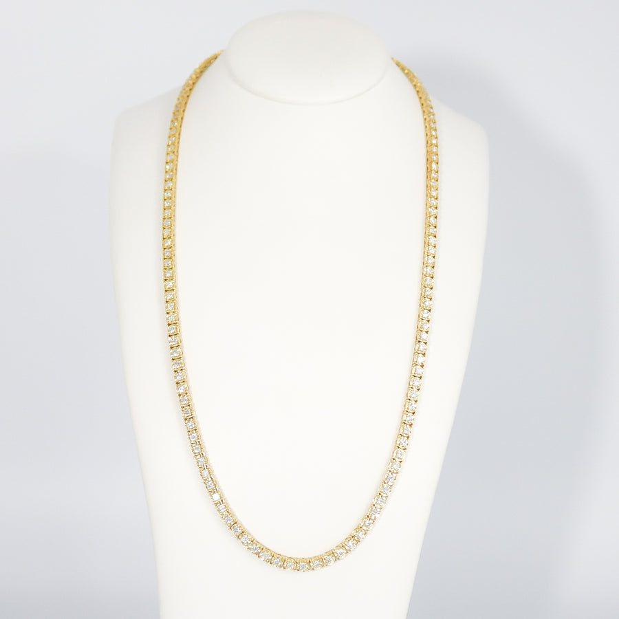 RIVIERA STYLE NECKLACE WITH LAB GROWN DIAMONDS
