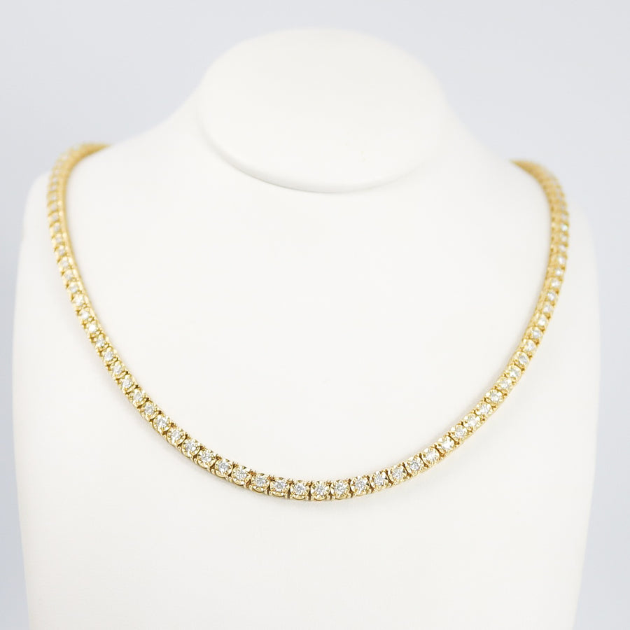 RIVIERA STYLE NECKLACE WITH LAB GROWN DIAMONDS