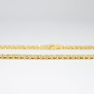 RIVIERA STYLE NECKLACE WITH LAB GROWN DIAMONDS