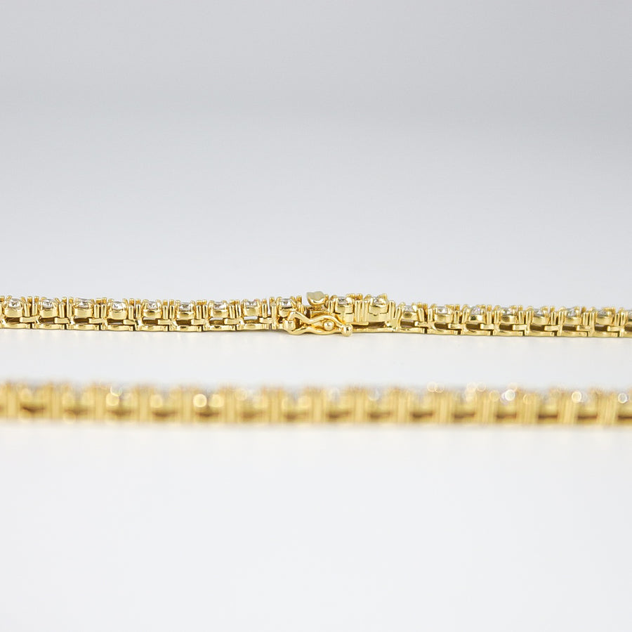 RIVIERA STYLE NECKLACE WITH LAB GROWN DIAMONDS