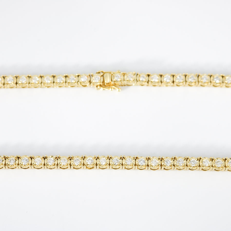 RIVIERA STYLE NECKLACE WITH LAB GROWN DIAMONDS