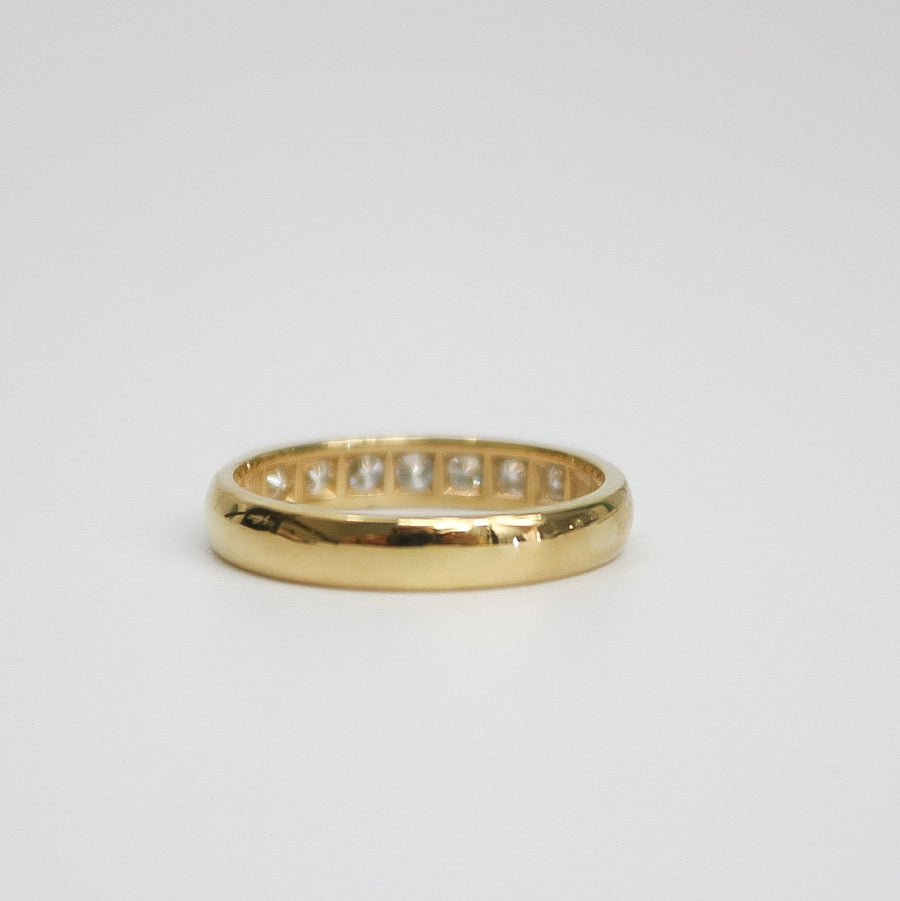 YELLOW GOLD CHANNEL SET WEDDING RING