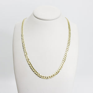 YELLOW GOLD CUBAN STYLE CHAIN / NECKLACE
