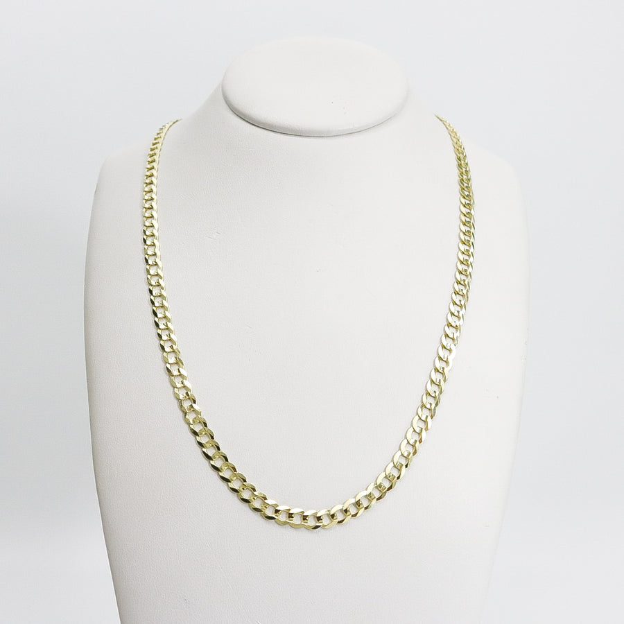 YELLOW GOLD CUBAN STYLE CHAIN / NECKLACE