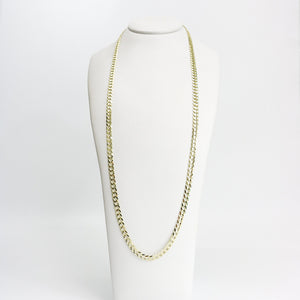 YELLOW GOLD CUBAN STYLE CHAIN / NECKLACE