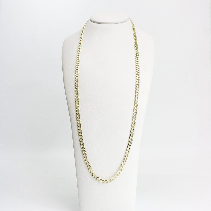 YELLOW GOLD CUBAN STYLE CHAIN / NECKLACE