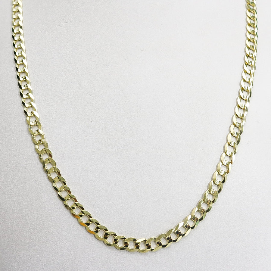 YELLOW GOLD CUBAN STYLE CHAIN / NECKLACE