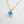Load image into Gallery viewer, YELLOW GOLD BLUE TOPAZ PENDANT NECKLACE
