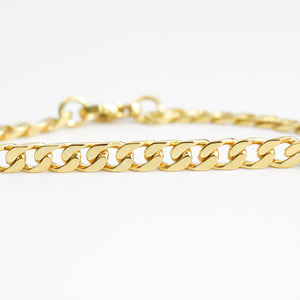 YELLOW GOLD CUBAN LINK BRACELET