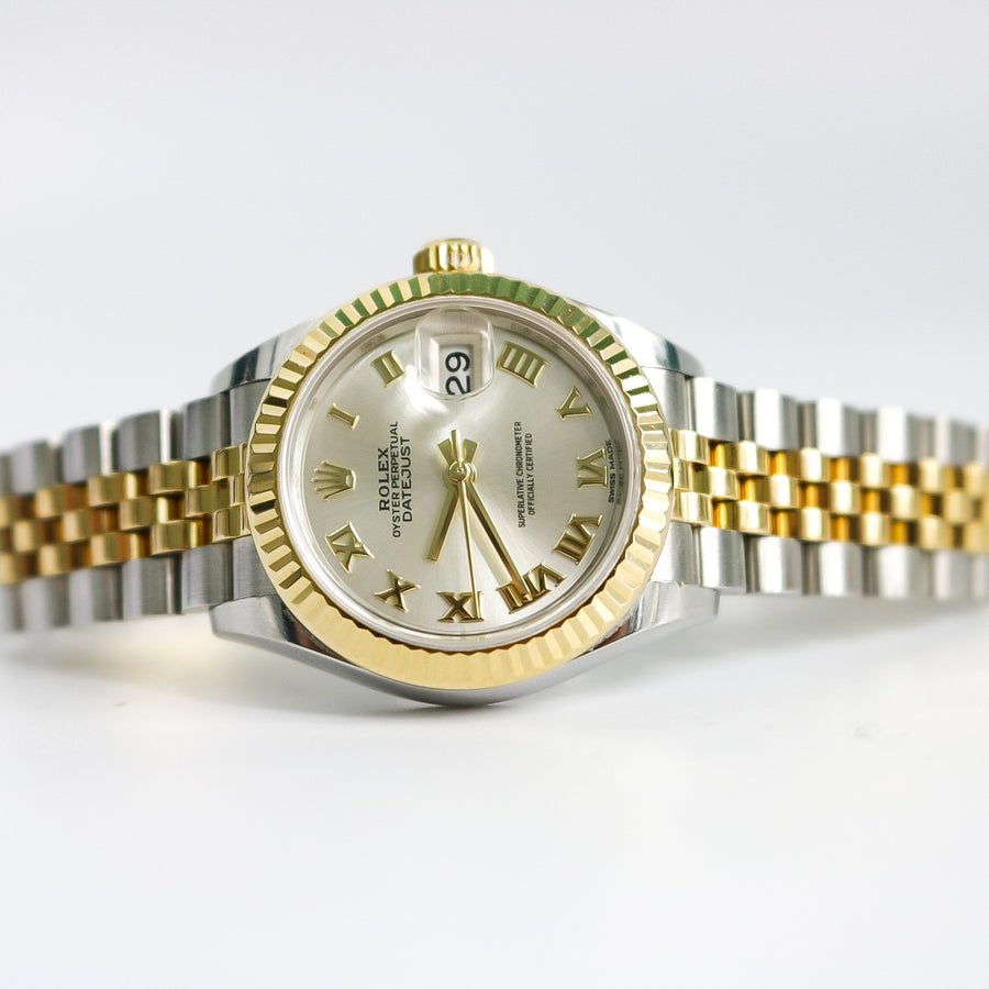 ROLEX LADY DATEJUST 28MM STAINLESS STEEL AND 18KT YELLOW GOLD.