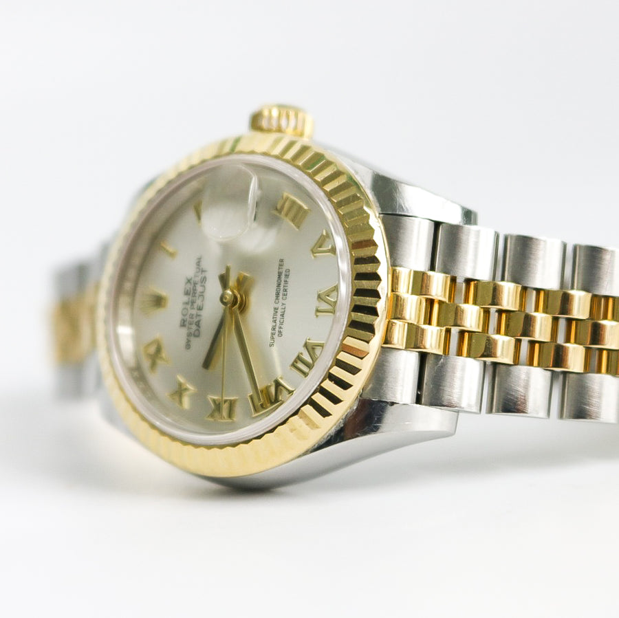 ROLEX LADY DATEJUST 28MM STAINLESS STEEL AND 18KT YELLOW GOLD