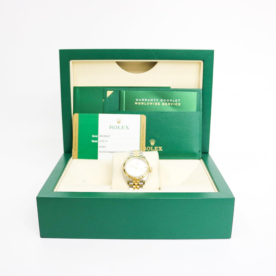 ROLEX LADY DATEJUST 28MM STAINLESS STEEL AND 18KT YELLOW GOLD