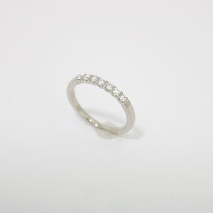 WHITE GOLD NATURAL DIAMOND WEDDING BAND
