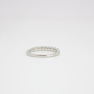 WHITE GOLD LADY'S PRINCESS CUT DIAMOND RING