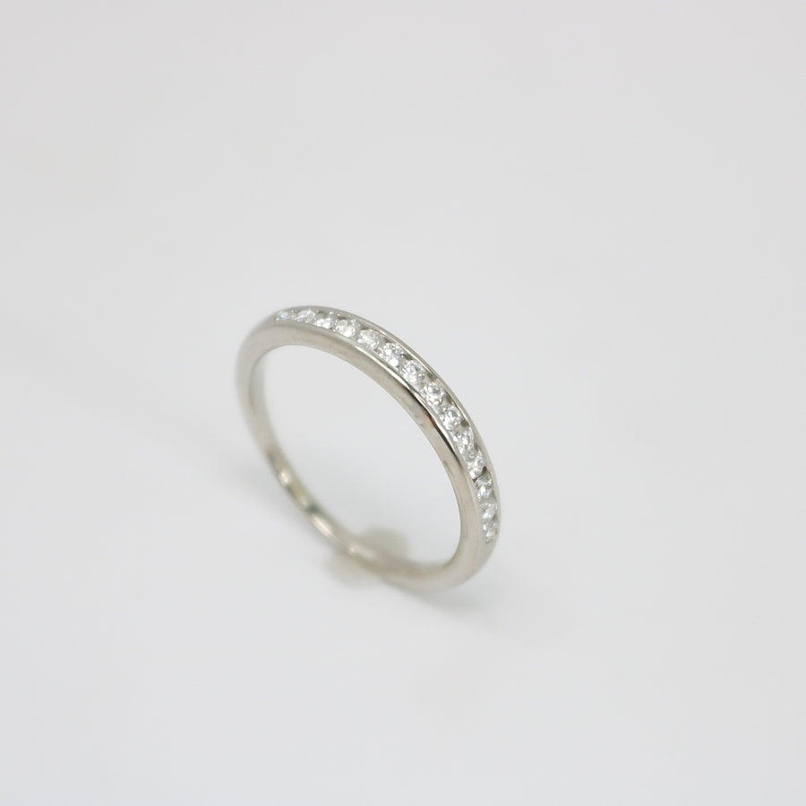 WHITE GOLD LADY'S NATURAL DIAMOND WEDDING BAND