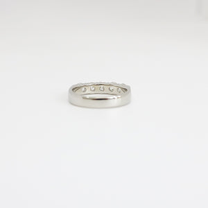 WHITE GOLD FIVE STONE NATURAL DIAMOND LADY'S RING