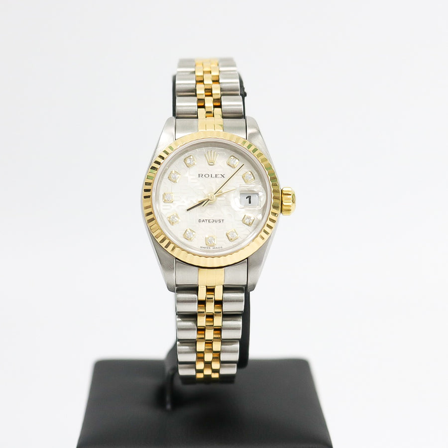 ROLEX LADY DATEJUST STAINLESS STEEL & GOLD ANNIVERSARY DIAL
