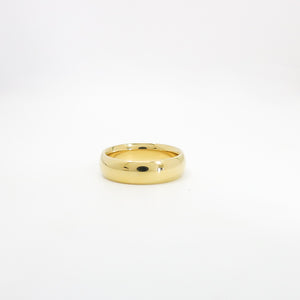 YELLOW GOLD WEDDING BAND 6MM