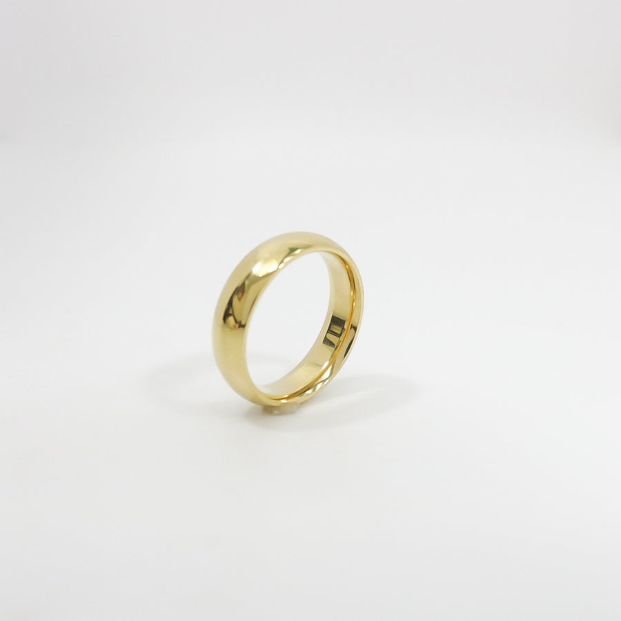 YELLOW GOLD WEDDING BAND 6MM