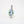 Load image into Gallery viewer, YELLOW GOLD PENDANT WITH 9X7MM OVAL BLUE TOPAZ AND DIAMONDS.
