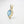 Load image into Gallery viewer, YELLOW GOLD PENDANT WITH 9X7MM OVAL BLUE TOPAZ AND DIAMONDS.
