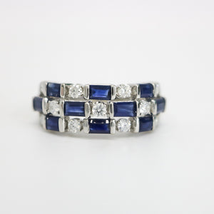 SAPPHIRE AND DIAMOND RING