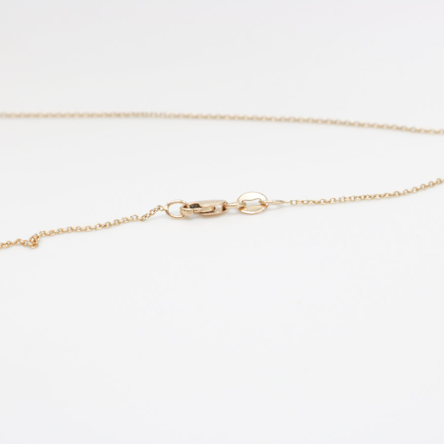 ROSE GOLD NATURAL DIAMOND FAITH PENDANT WITH CHAIN