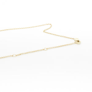 YELLOW GOLD DIAMOND BUTTERFLY PENDANT WITH NECKLACE.