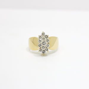 LADIES DIAMOND CLUSTER RING