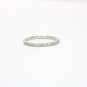 WHITE GOLD LADY'S NATURAL DIAMOND BRIDAL SET RING