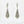 Load image into Gallery viewer, WHITE GOLD NATURAL DIAMOND DROP EARRINGS
