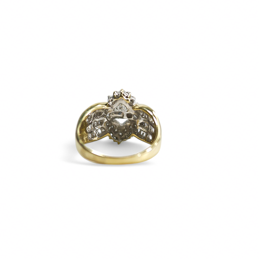 YELLOW GOLD LADY'S MULTI DIAMOND RING