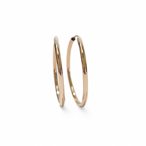 ROSE GOLD HOOP EARRINGS