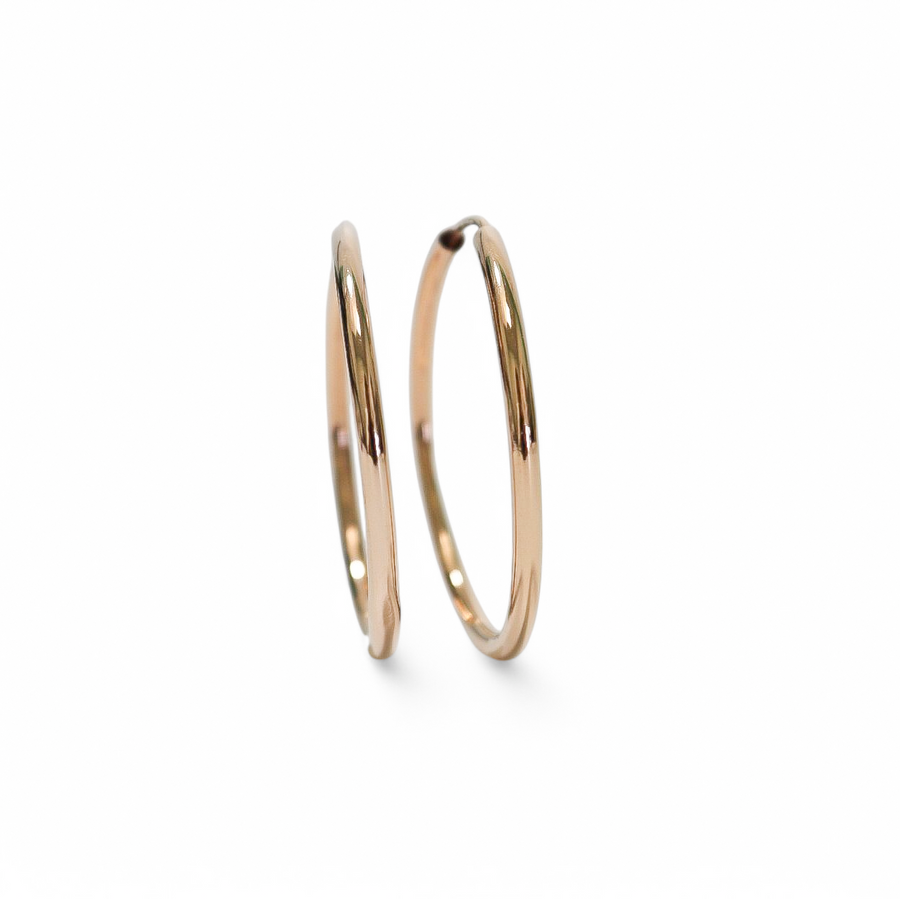 ROSE GOLD HOOP EARRINGS