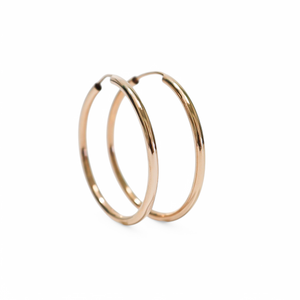 ROSE GOLD HOOP EARRINGS