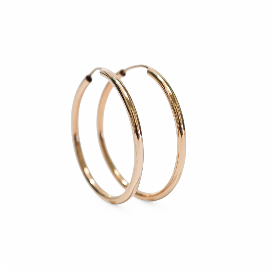 ROSE GOLD HOOP EARRINGS