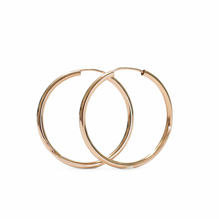 ROSE GOLD HOOP EARRINGS