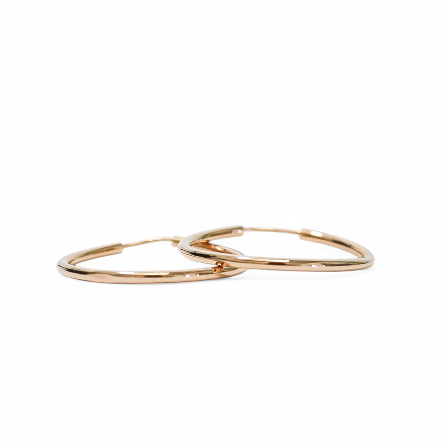 ROSE GOLD HOOP EARRINGS