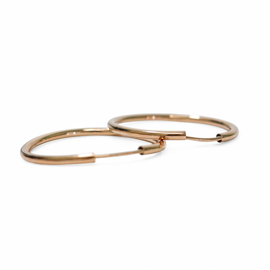 ROSE GOLD HOOP EARRINGS