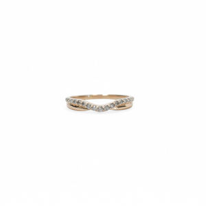ROSE GOLD NATURAL DIAMOND LADY'S RING SET