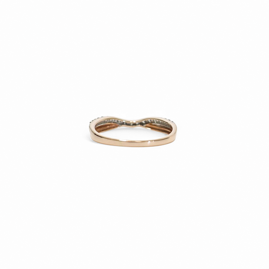 ROSE GOLD NATURAL DIAMOND LADY'S RING SET