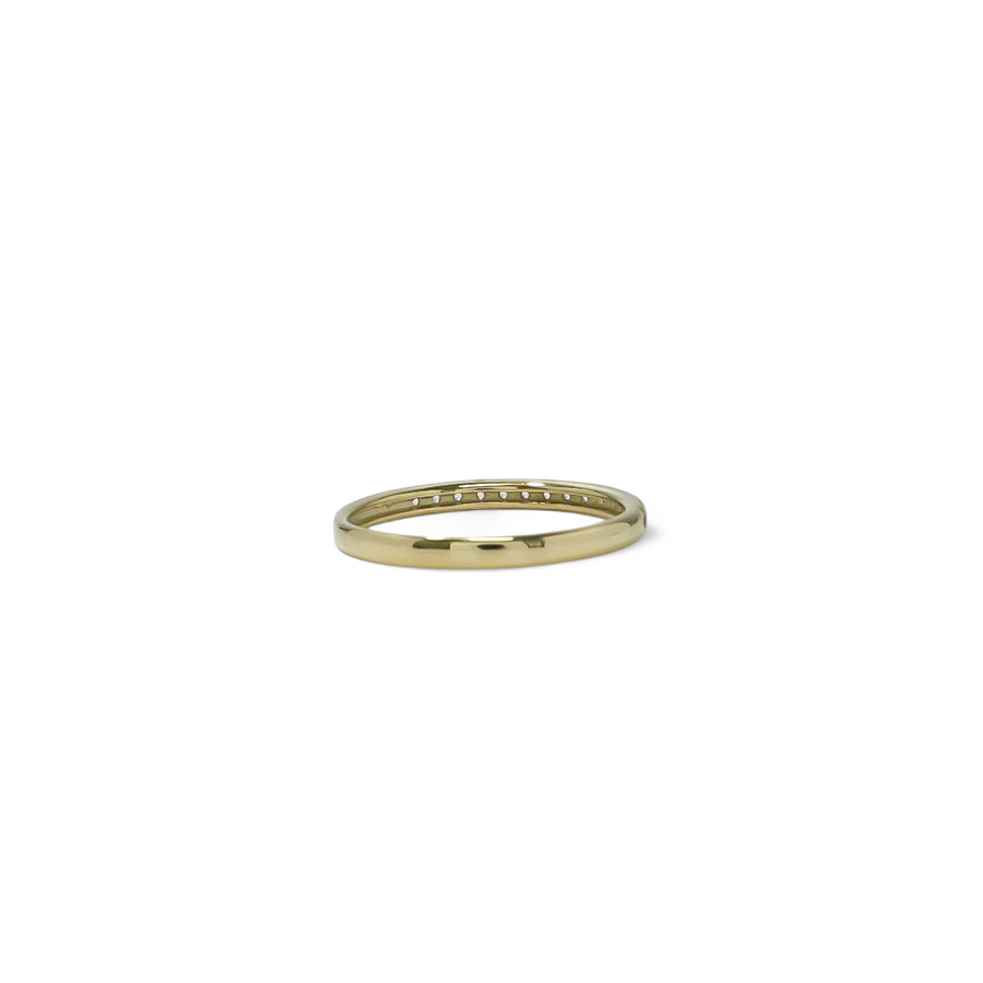 YELLOW GOLD CUBIC ZIRCONIA LADY'S RING
